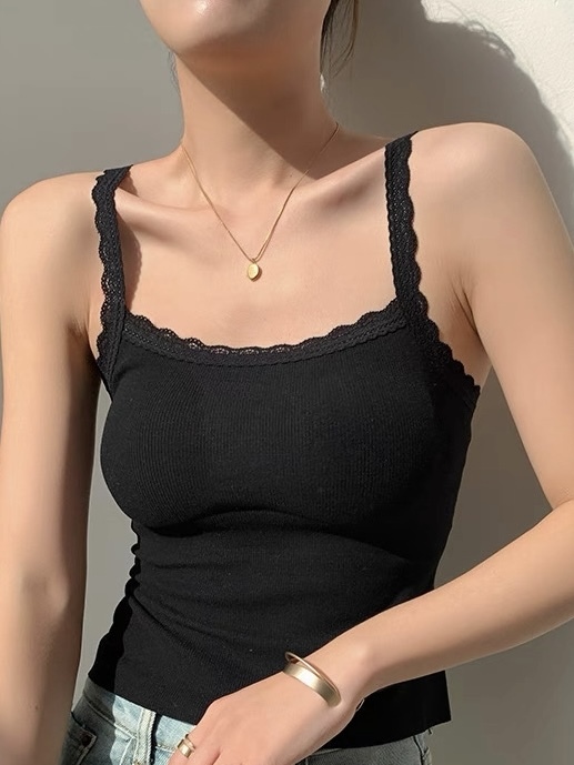 Udita Lace Trim Cami Padded Top