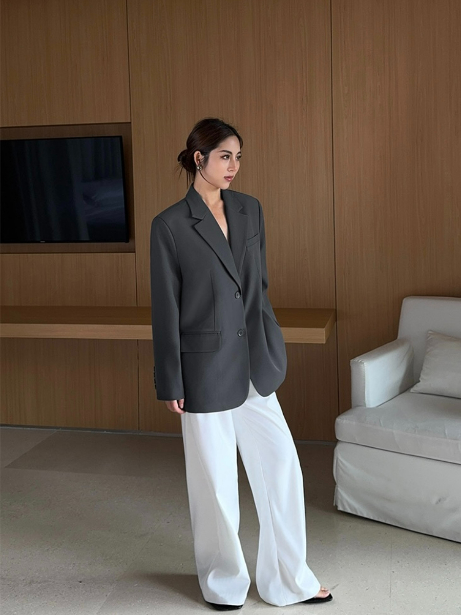 Briella Straight Cut Pants-The Black Bow-