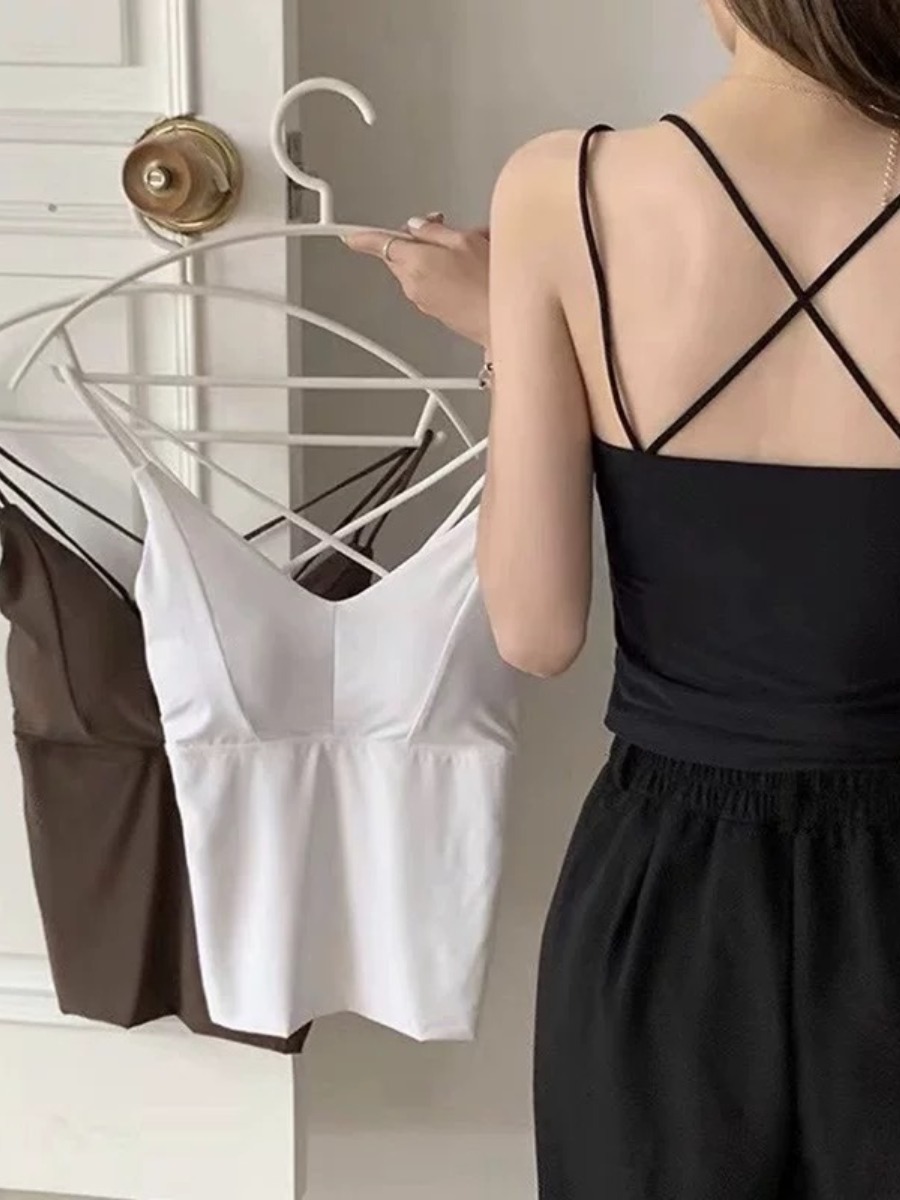 Huan Huan Back Pearl Pankou Sheer Chiffon Shirt & Benny Inner Padded Top-The Black Bow-