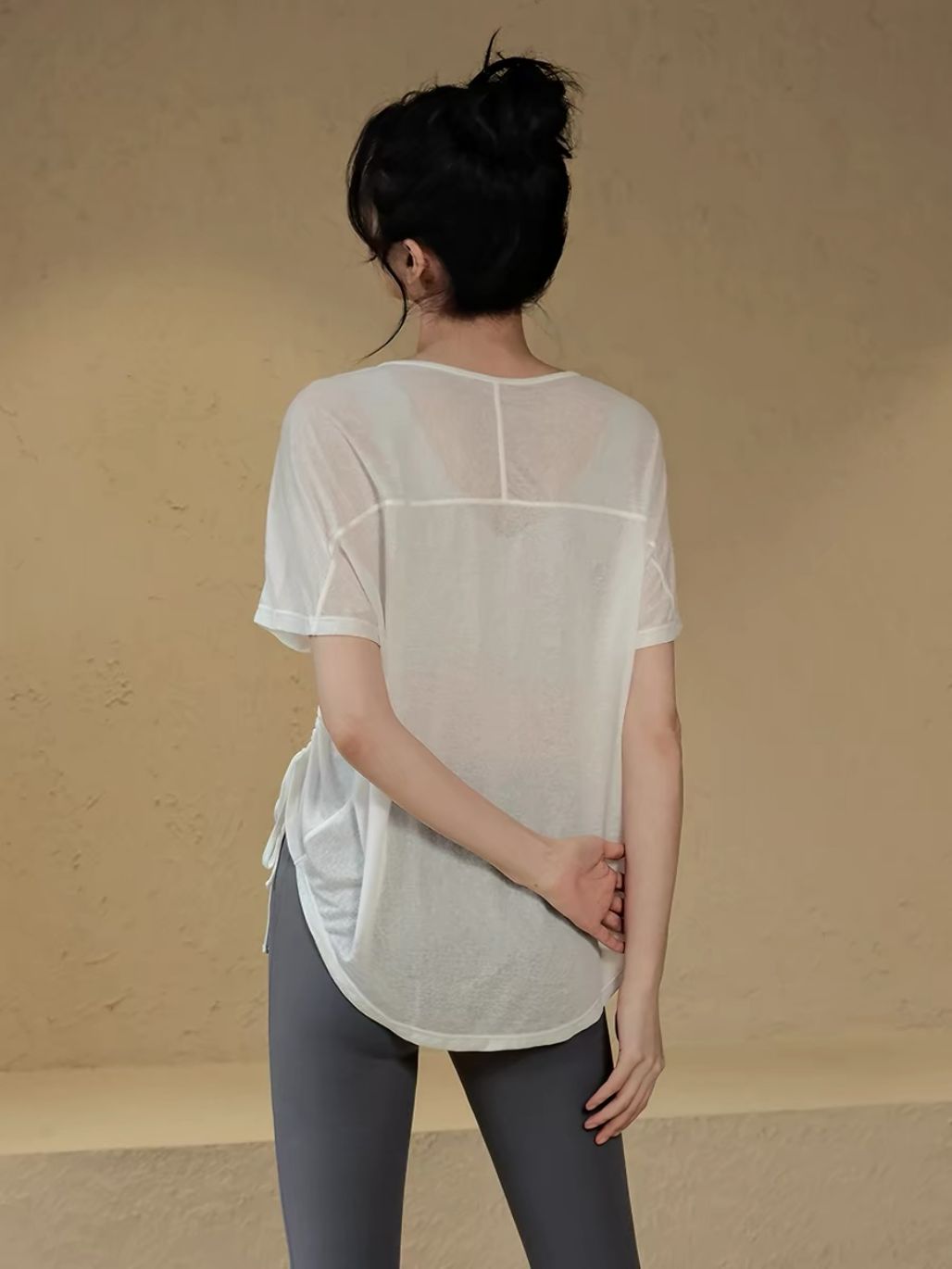 Skyla Drawstring Active Cover-up Top