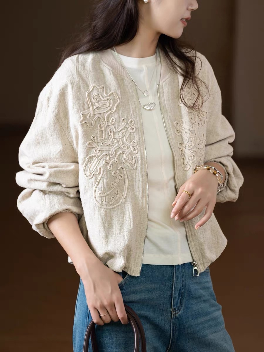 Ling Hui Linen Oriental Jacket