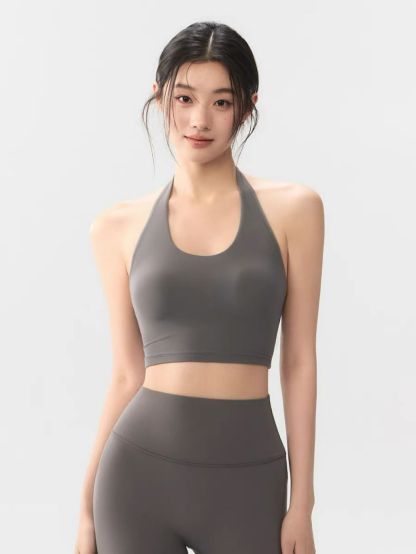 Sabrina Halter Neck Active Crop Top
