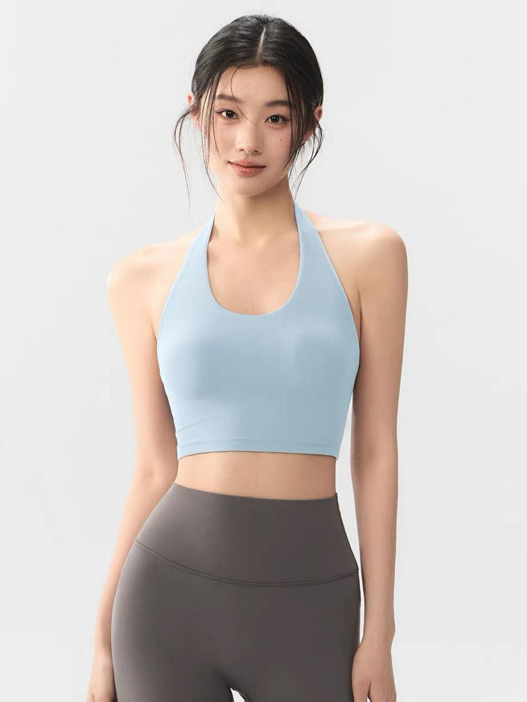 Sabrina Halter Neck Active Crop Top