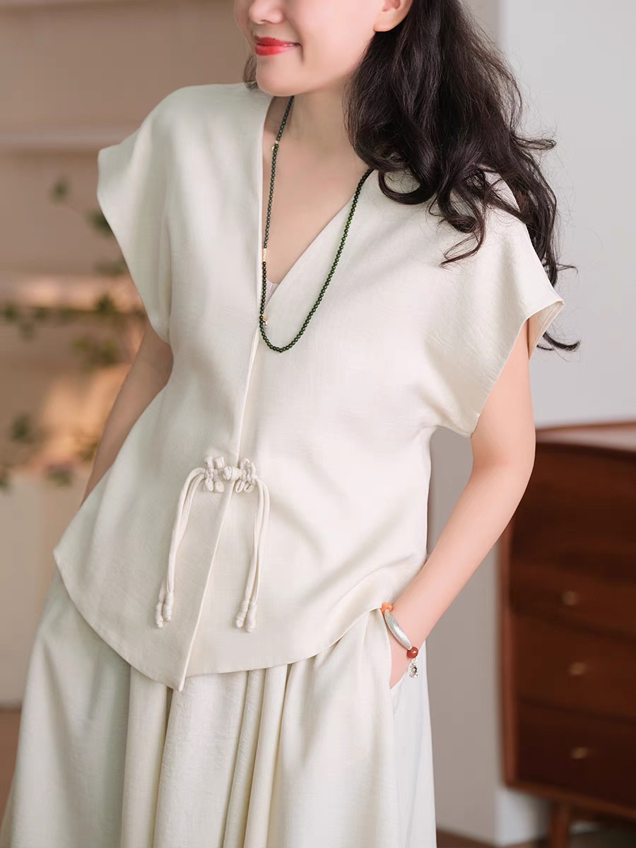 Ling Hua Oriental Top & Skirt Set