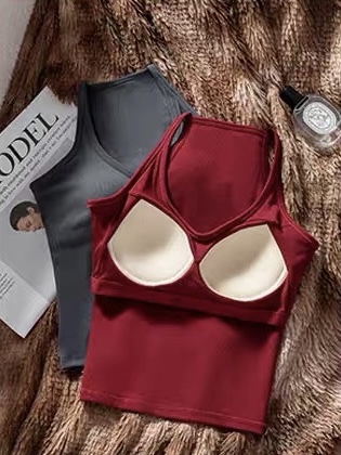 Ursule Halter Neck Padded Knit Top