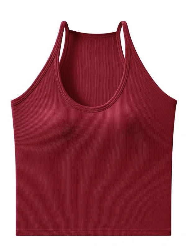 Ursule Halter Neck Padded Knit Top