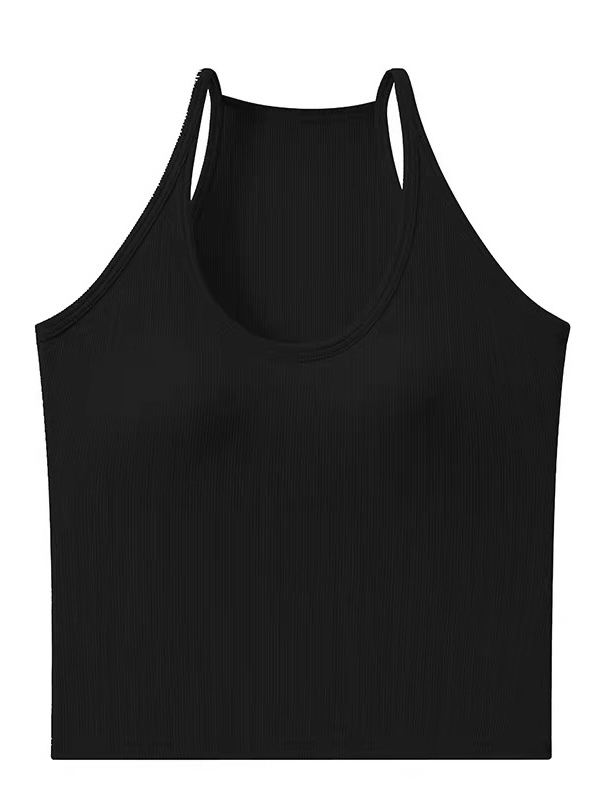 Ursule Halter Neck Padded Knit Top