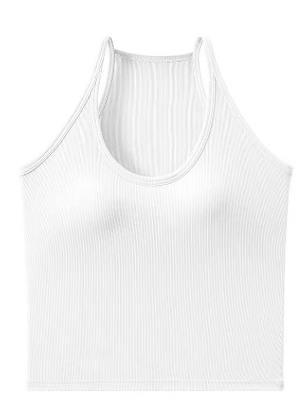 Ursule Halter Neck Padded Knit Top