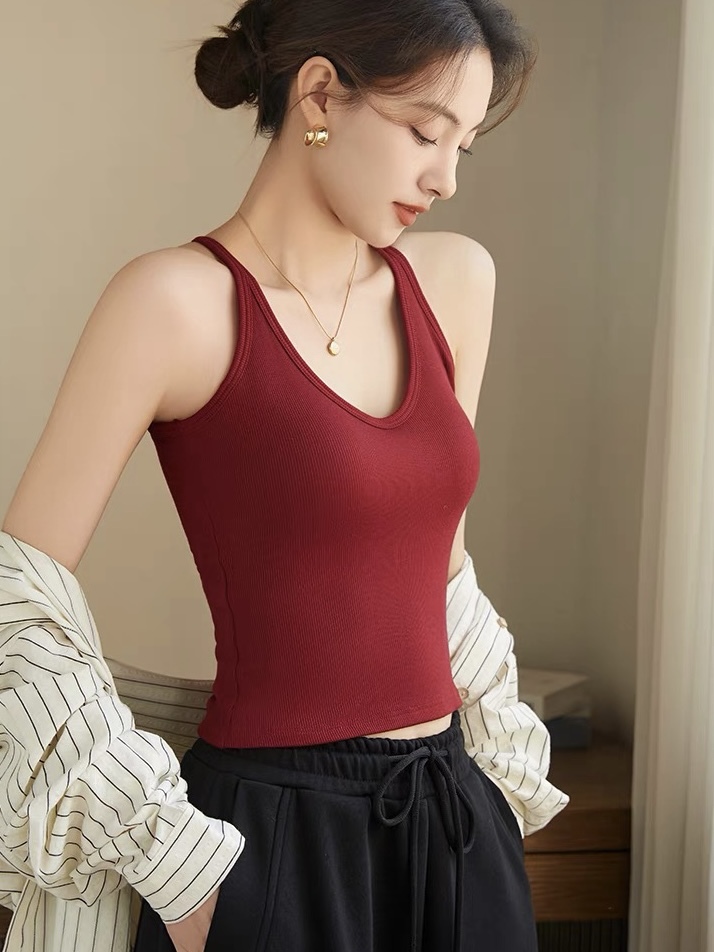 Ursule Halter Neck Padded Knit Top