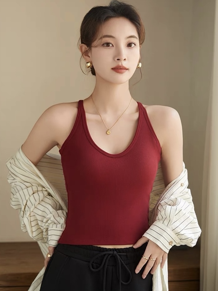 Ursule Halter Neck Padded Knit Top