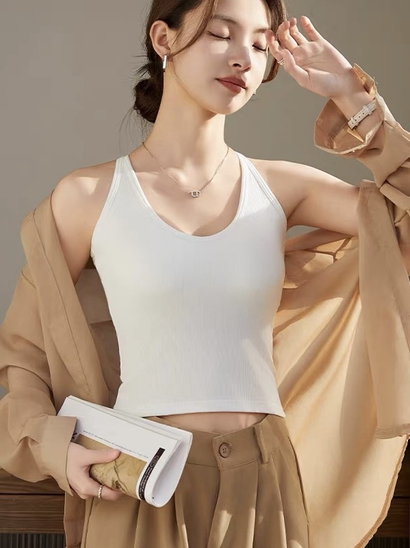 Ursule Halter Neck Padded Knit Top