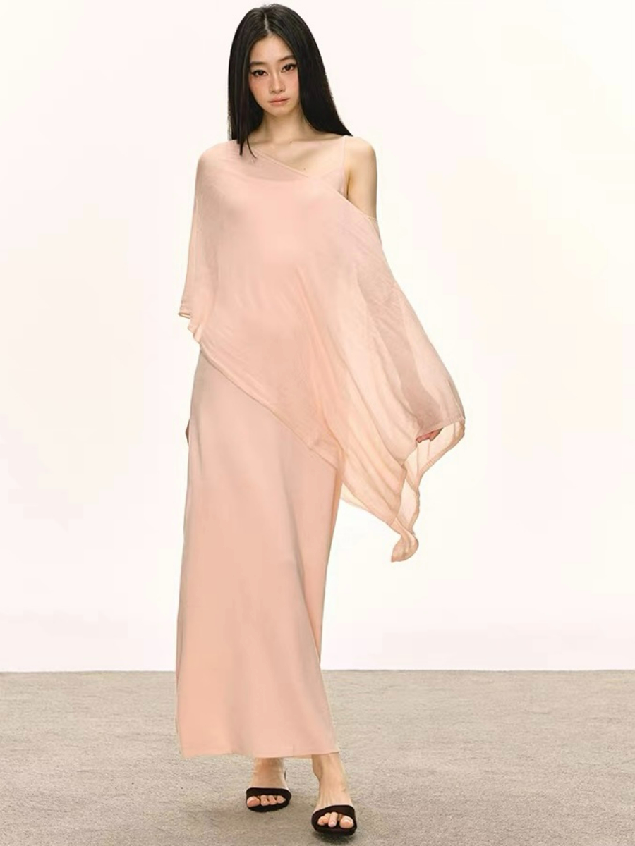 Dalyna Maxi Dress with Tulle Tunic