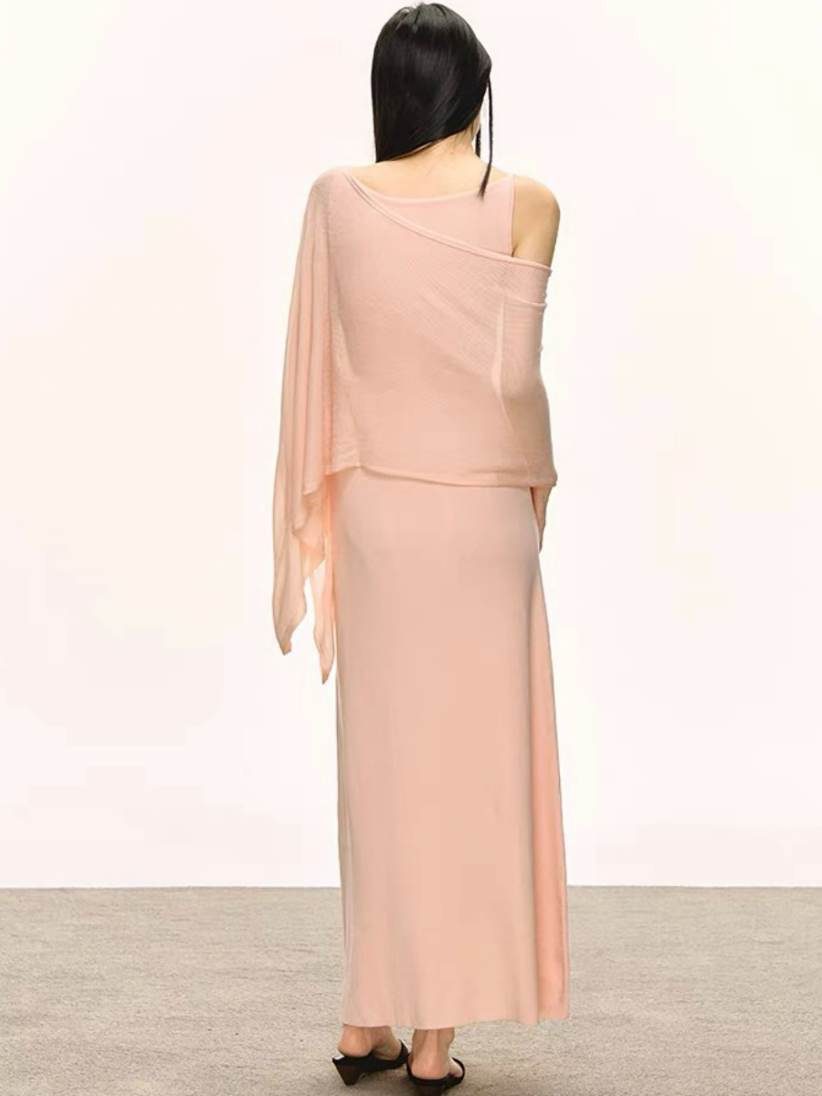 Dalyna Maxi Dress with Tulle Tunic