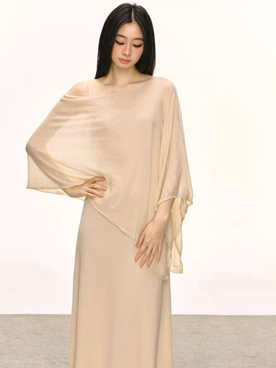 Dalyna Maxi Dress with Tulle Tunic