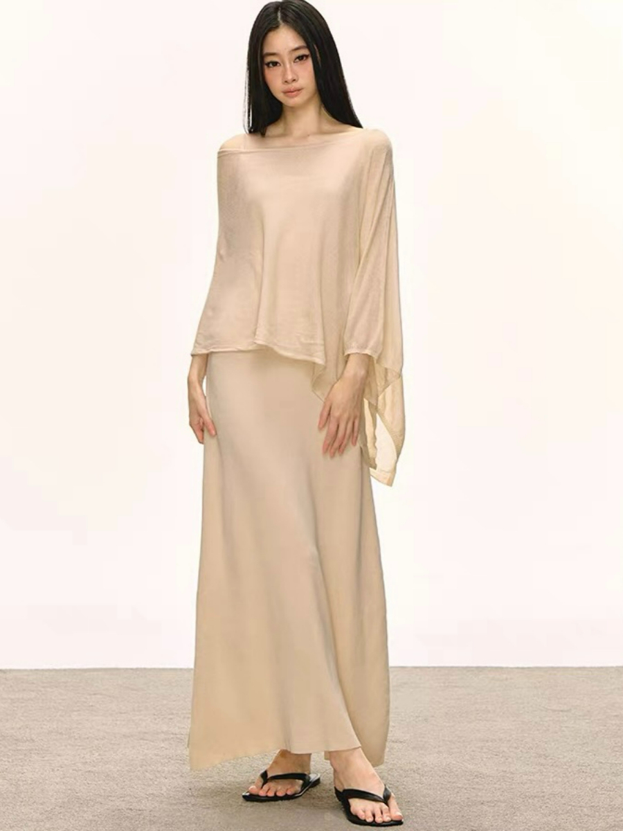 Dalyna Maxi Dress with Tulle Tunic