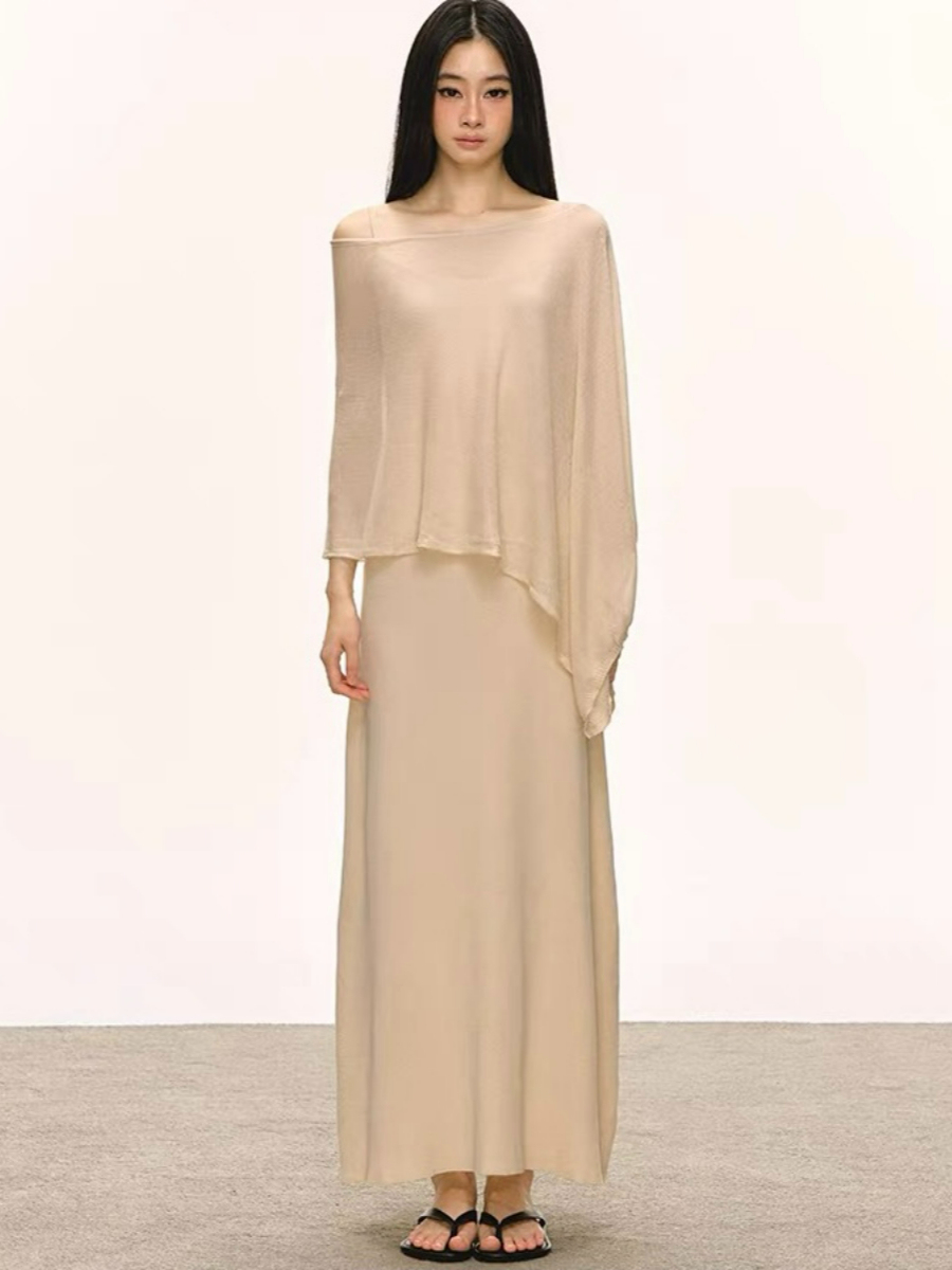 Dalyna Maxi Dress with Tulle Tunic