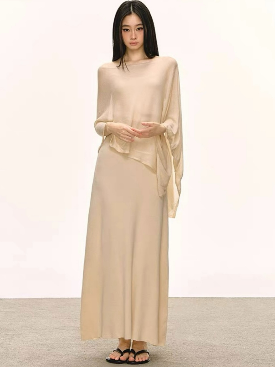 Dalyna Maxi Dress with Tulle Tunic