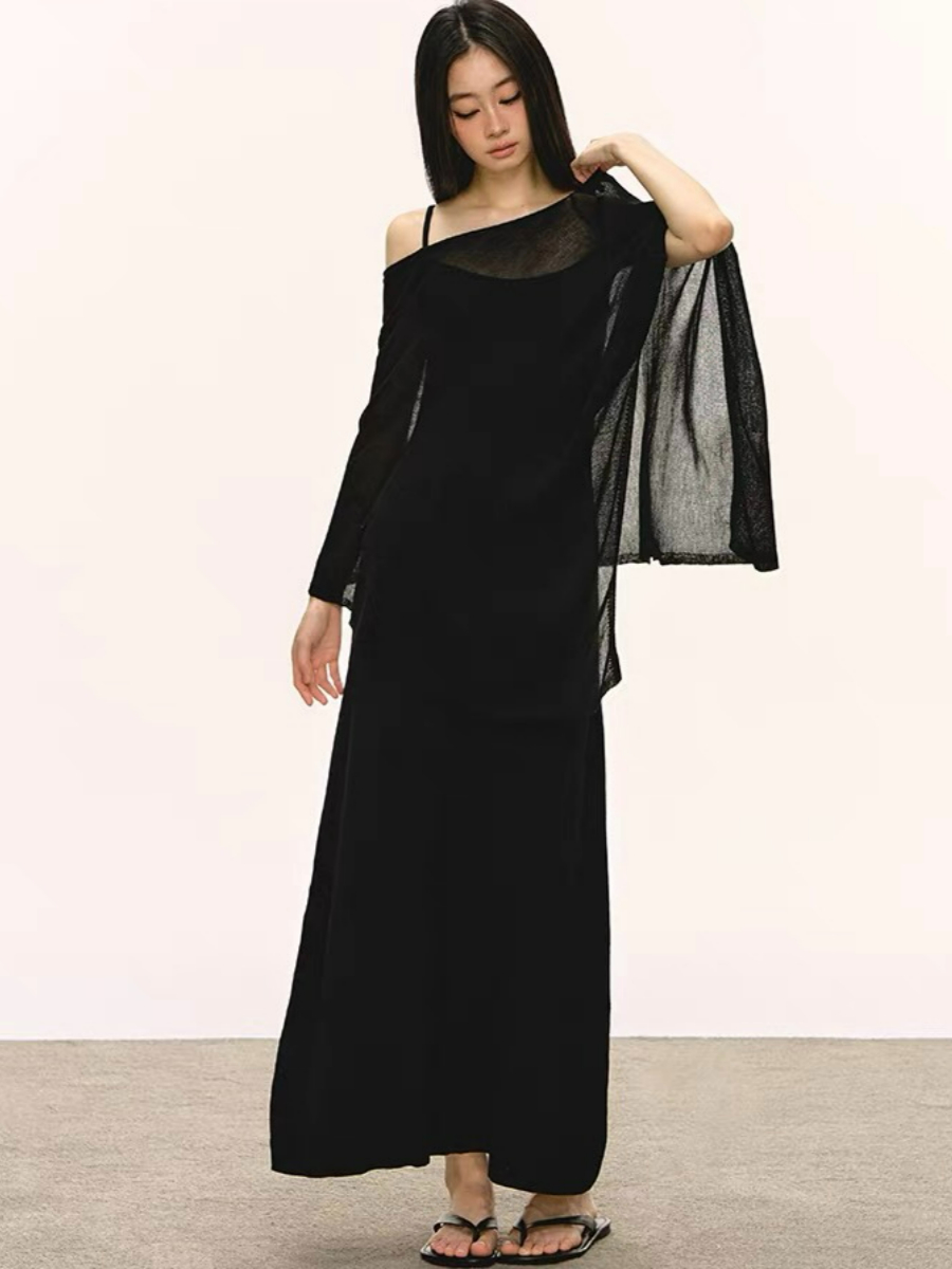 Dalyna Maxi Dress with Tulle Tunic