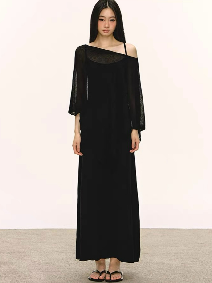 Dalyna Maxi Dress with Tulle Tunic