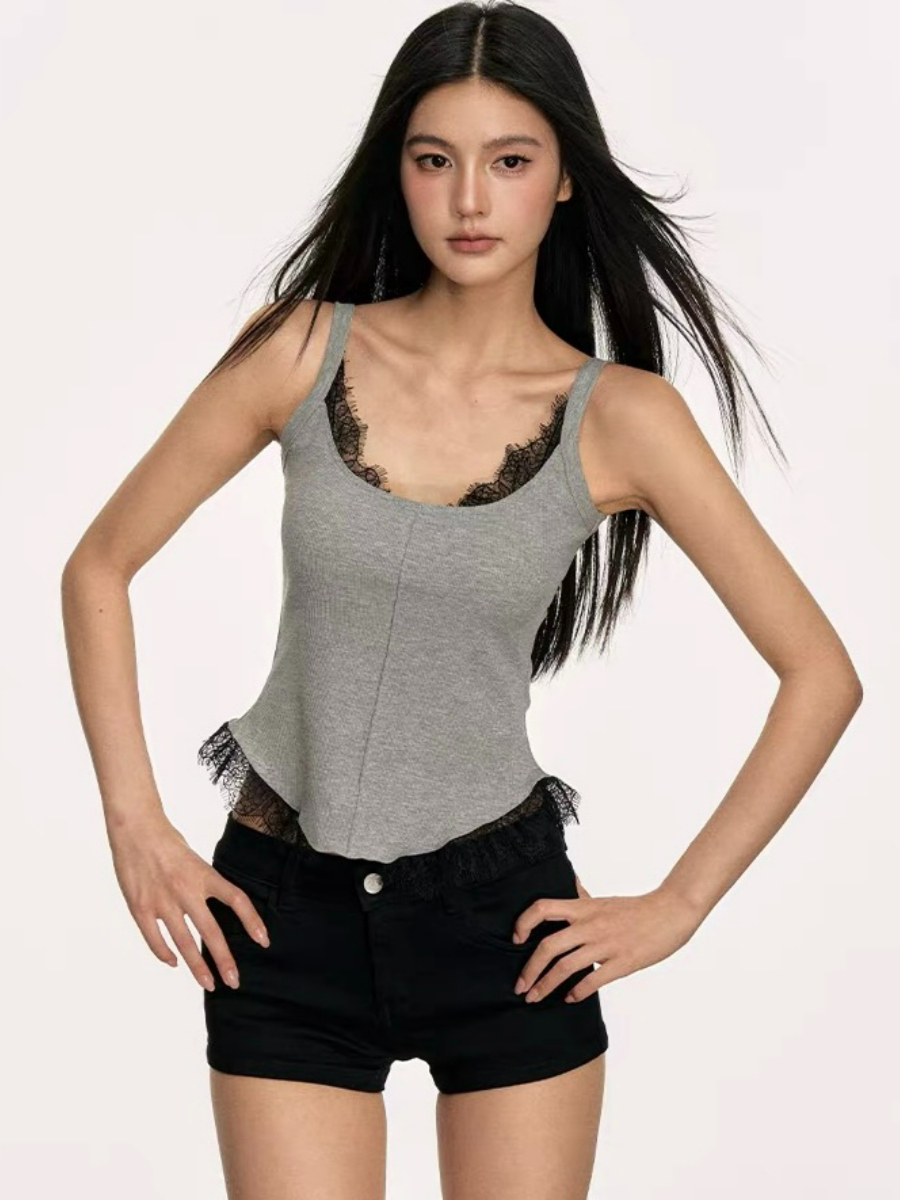 Dahlia  Lacey Trim Top