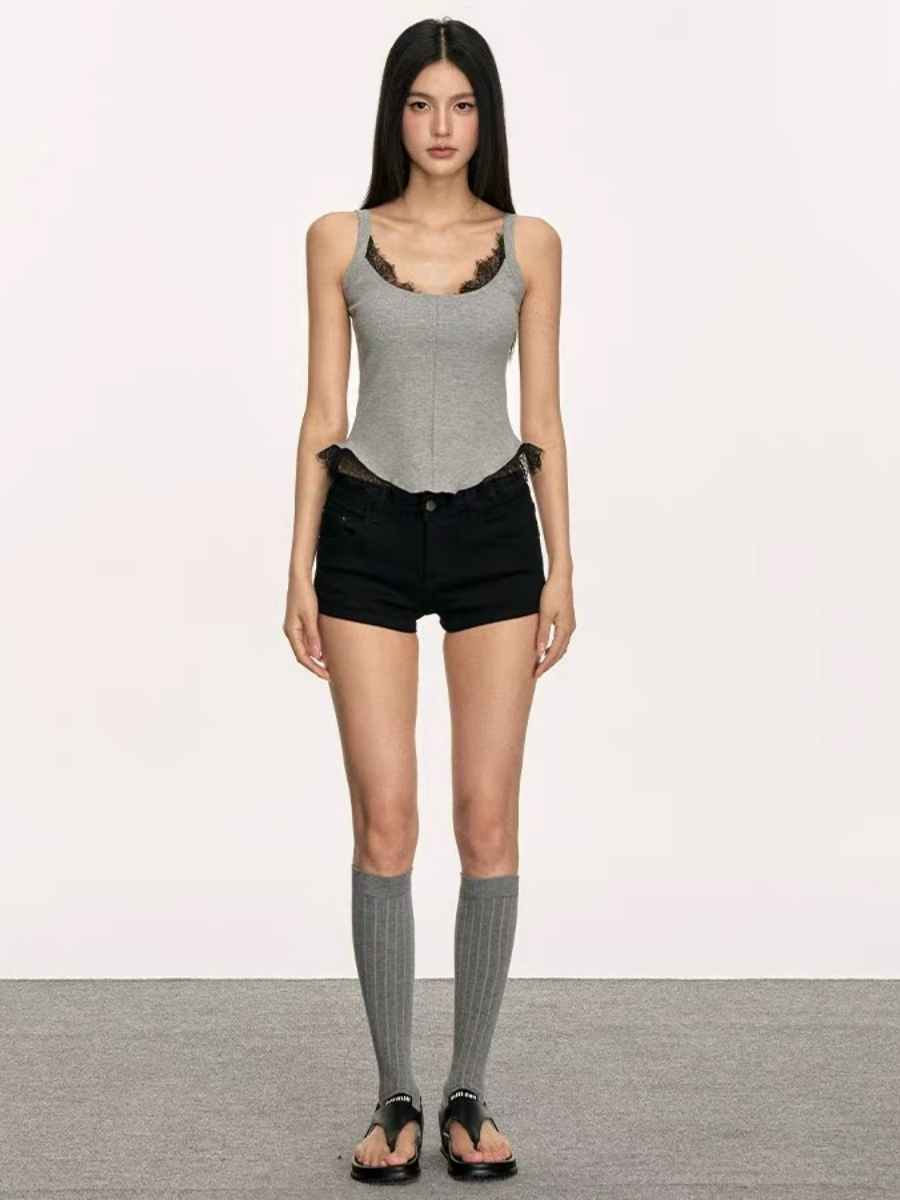 Dahlia  Lacey Trim Top