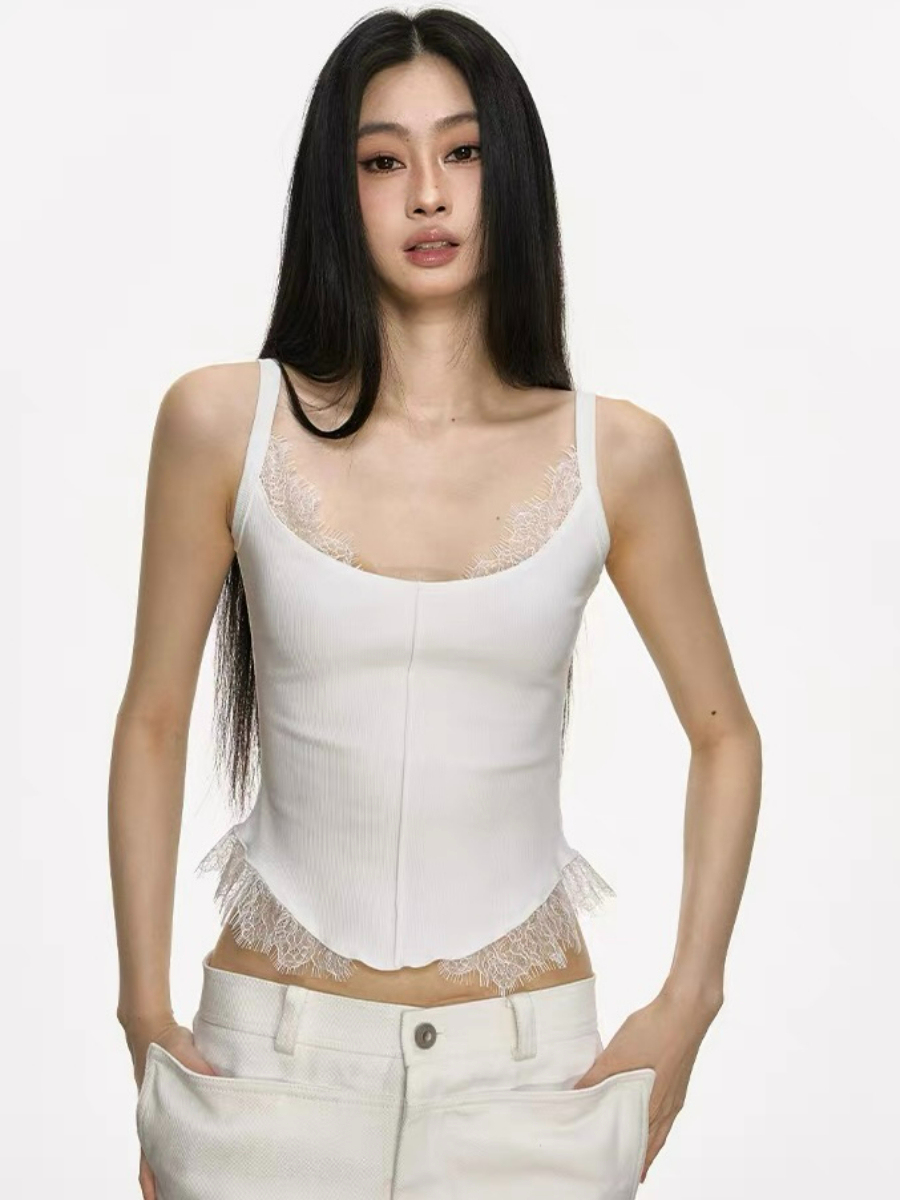 Dahlia  Lacey Trim Top