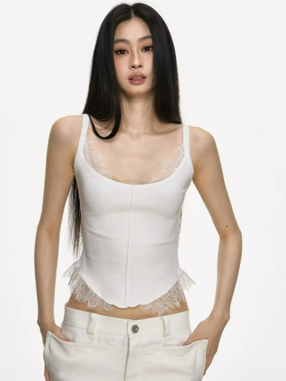 Dahlia  Lacey Trim Top