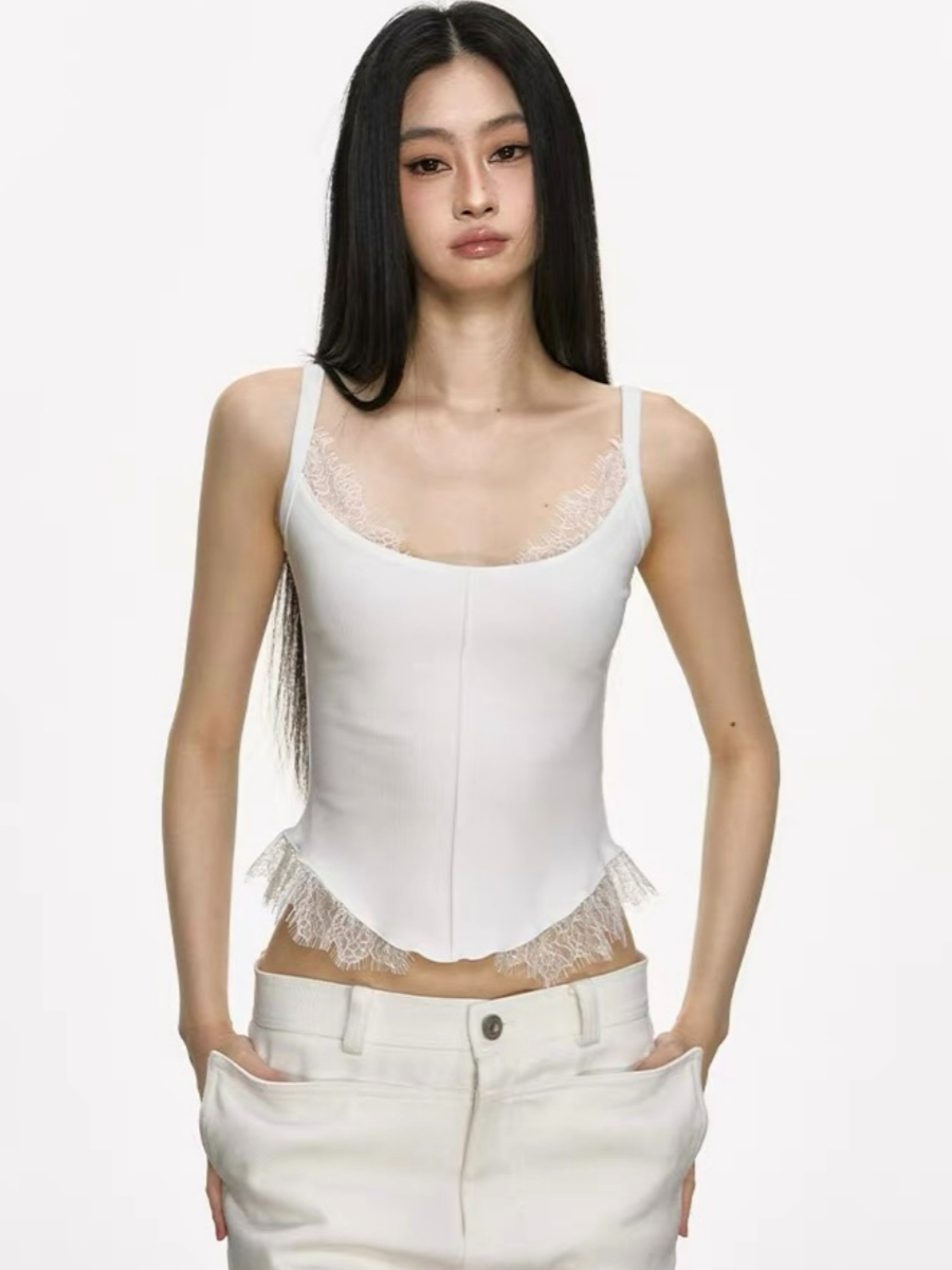 Dahlia  Lacey Trim Top