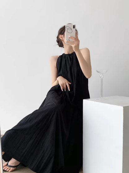 Gaynelle Halter Top & Skirt Set-The Black Bow-