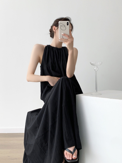 Gaynelle Halter Top & Skirt Set-The Black Bow-