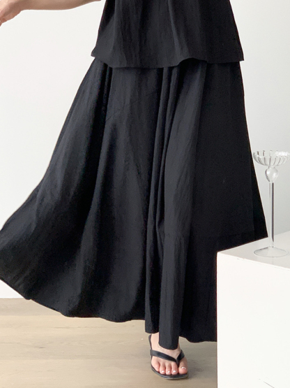 Gaynelle Halter Top & Skirt Set-The Black Bow-