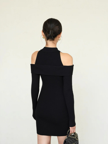 Laina Cold Shoulder Knit Dress