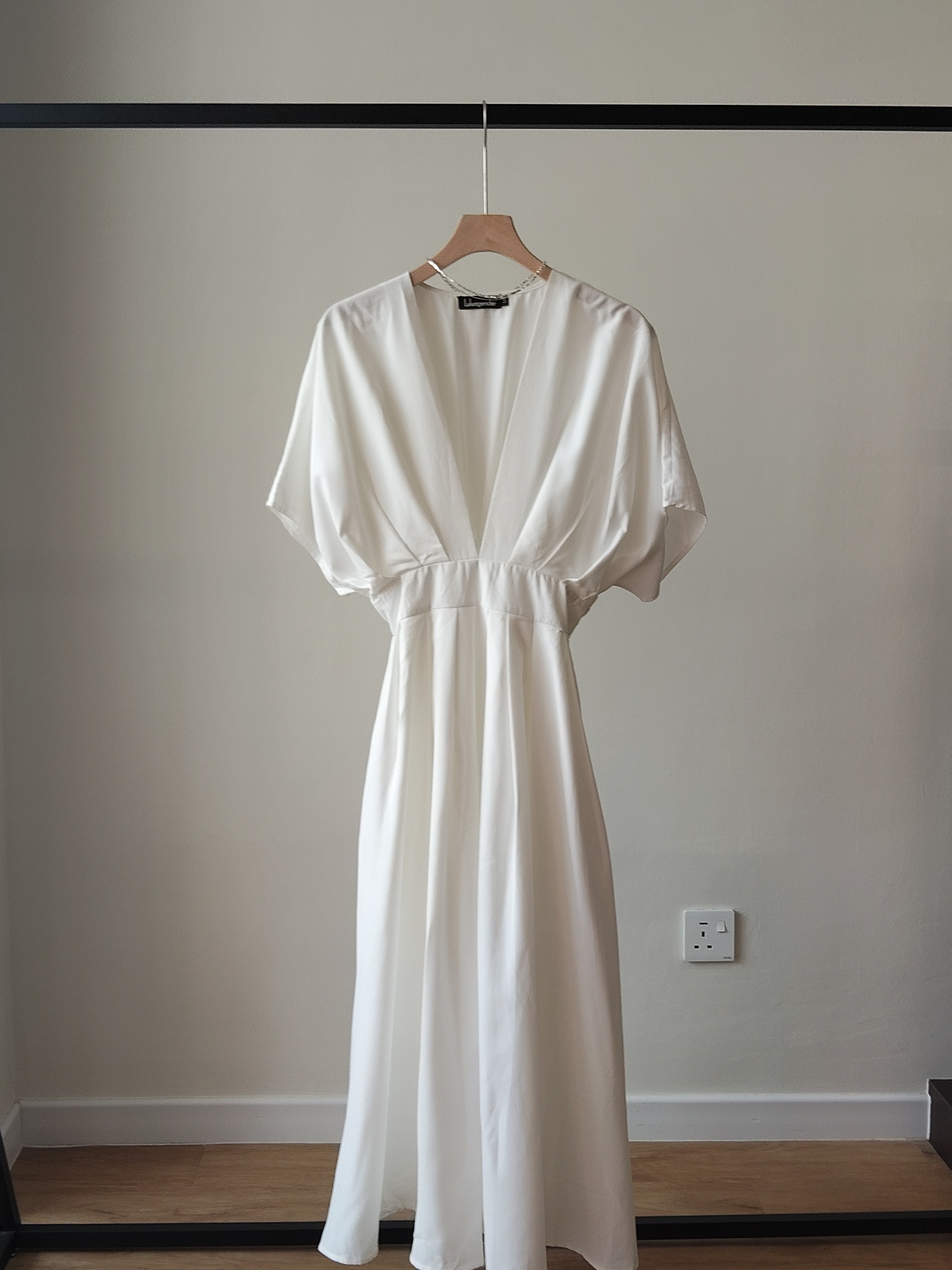 Violet Structured V-Neck Dress