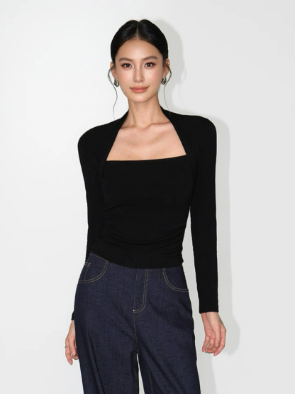 Liv Queen Anne Neckline Top