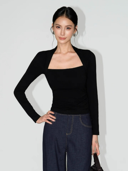 Liv Queen Anne Neckline Top