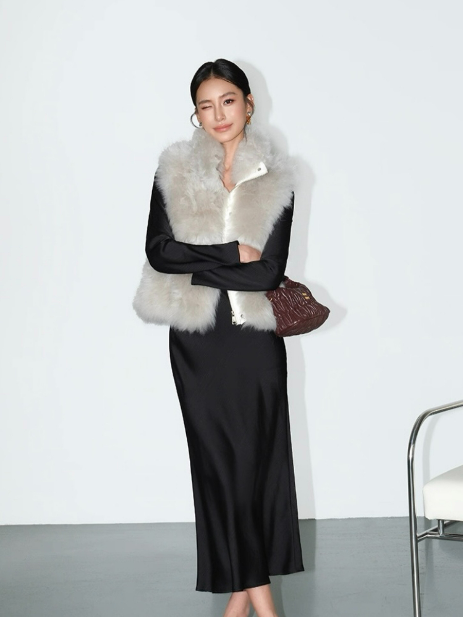 Lynnlee Long Sleeve Satin Dress