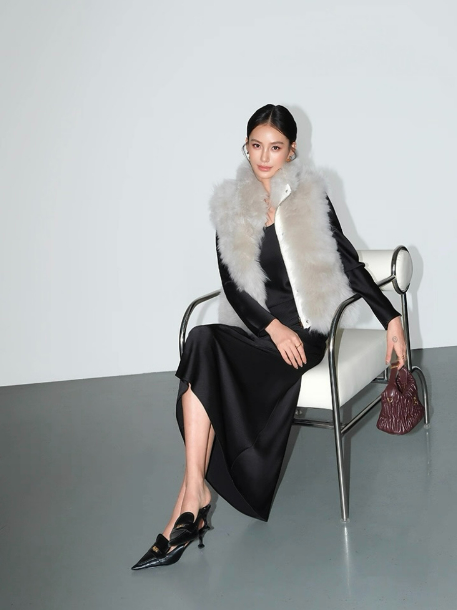 Lynnlee Long Sleeve Satin Dress