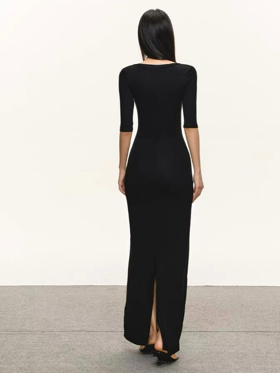 Denver Mid Sleeve Bodycon Maxi Dress