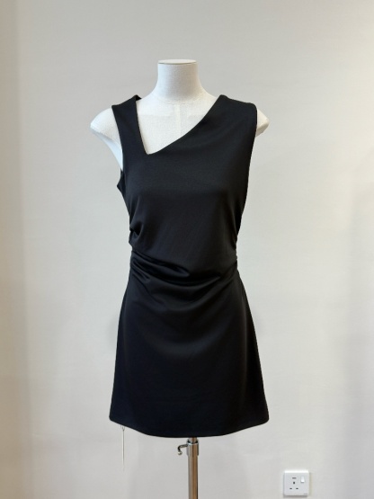 Manila Asymmetric Neckline Dress (Discounted-S size)