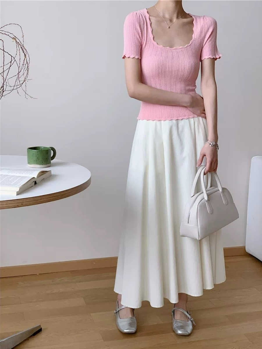 Jenny Crochet Knit Top