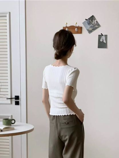 Jenny Crochet Knit Top