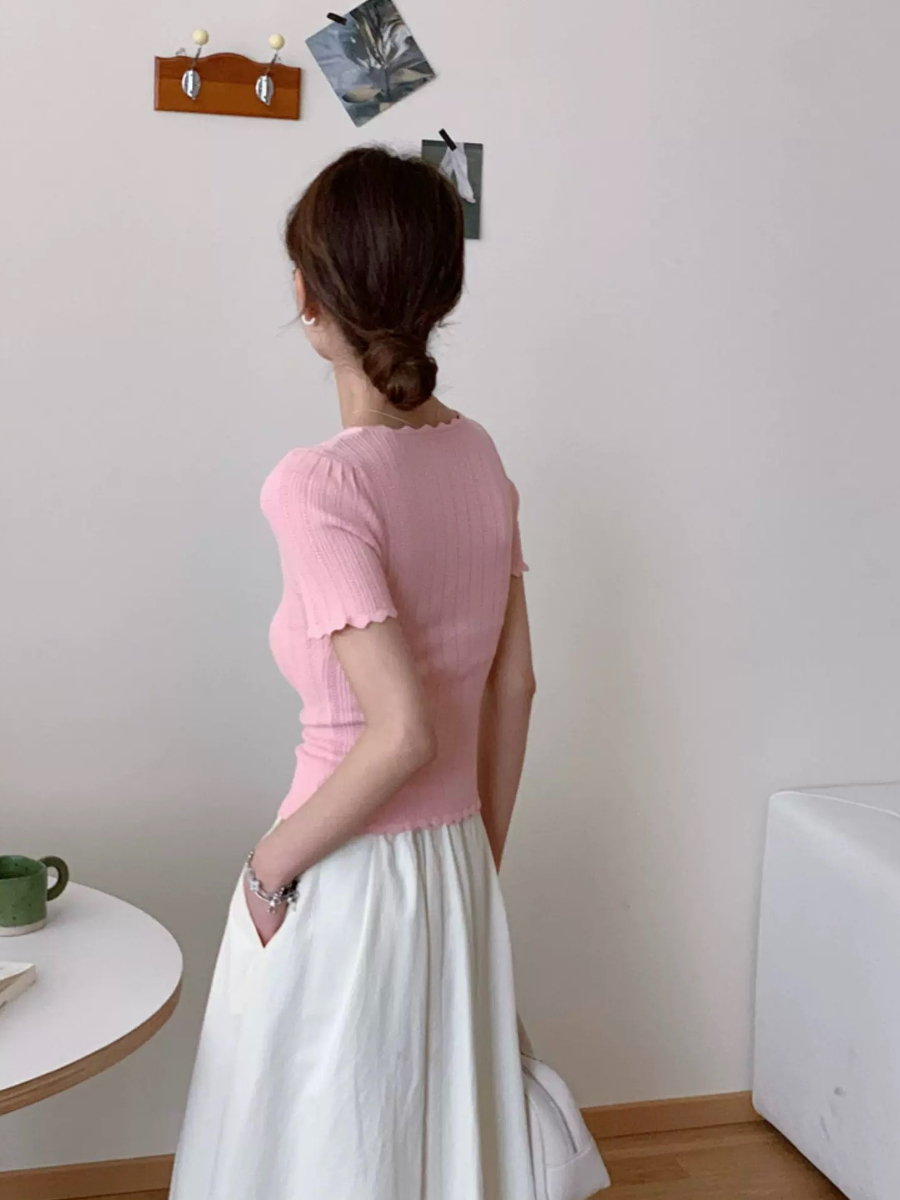 Jenny Crochet Knit Top