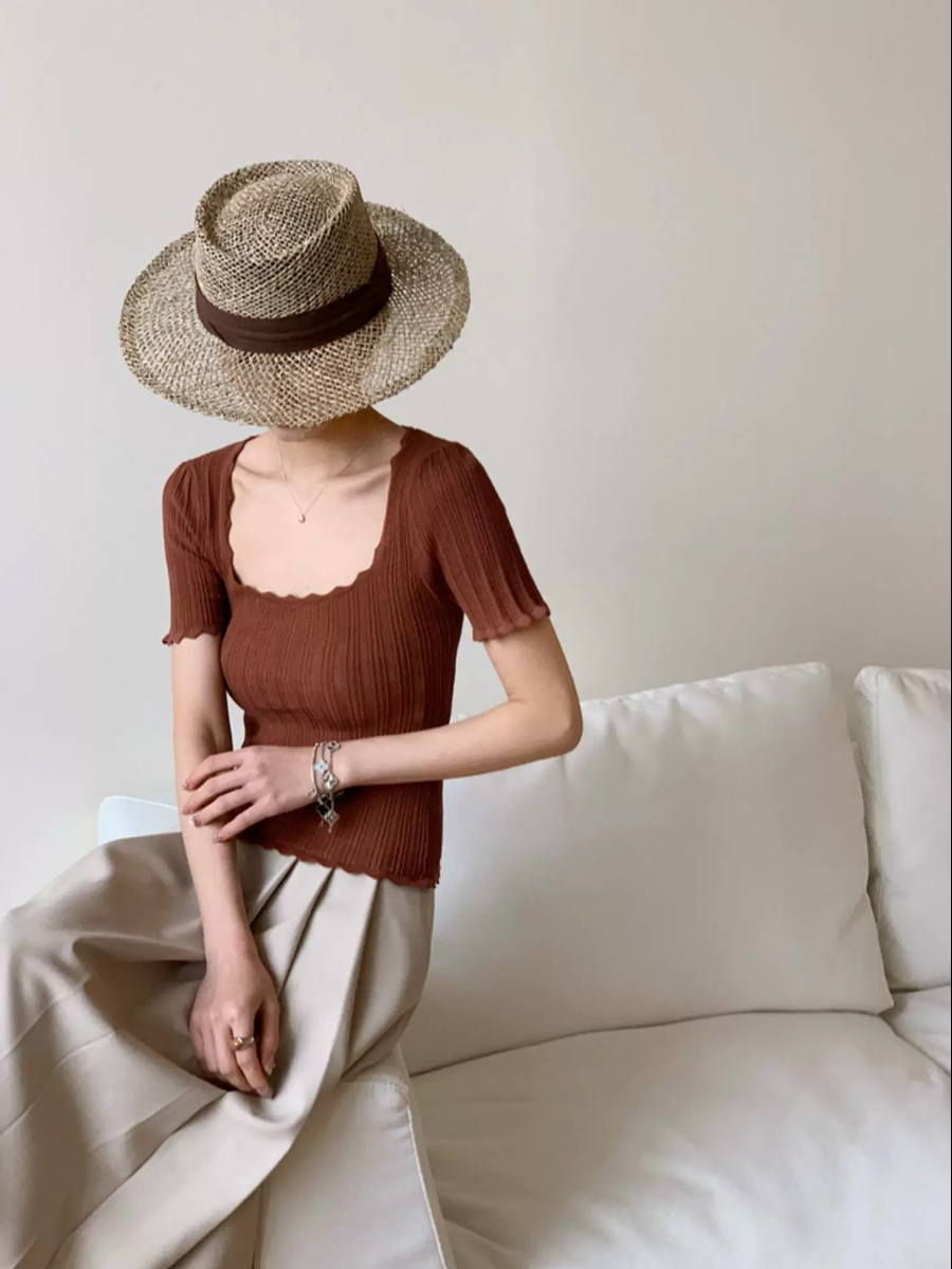 Jenny Crochet Knit Top