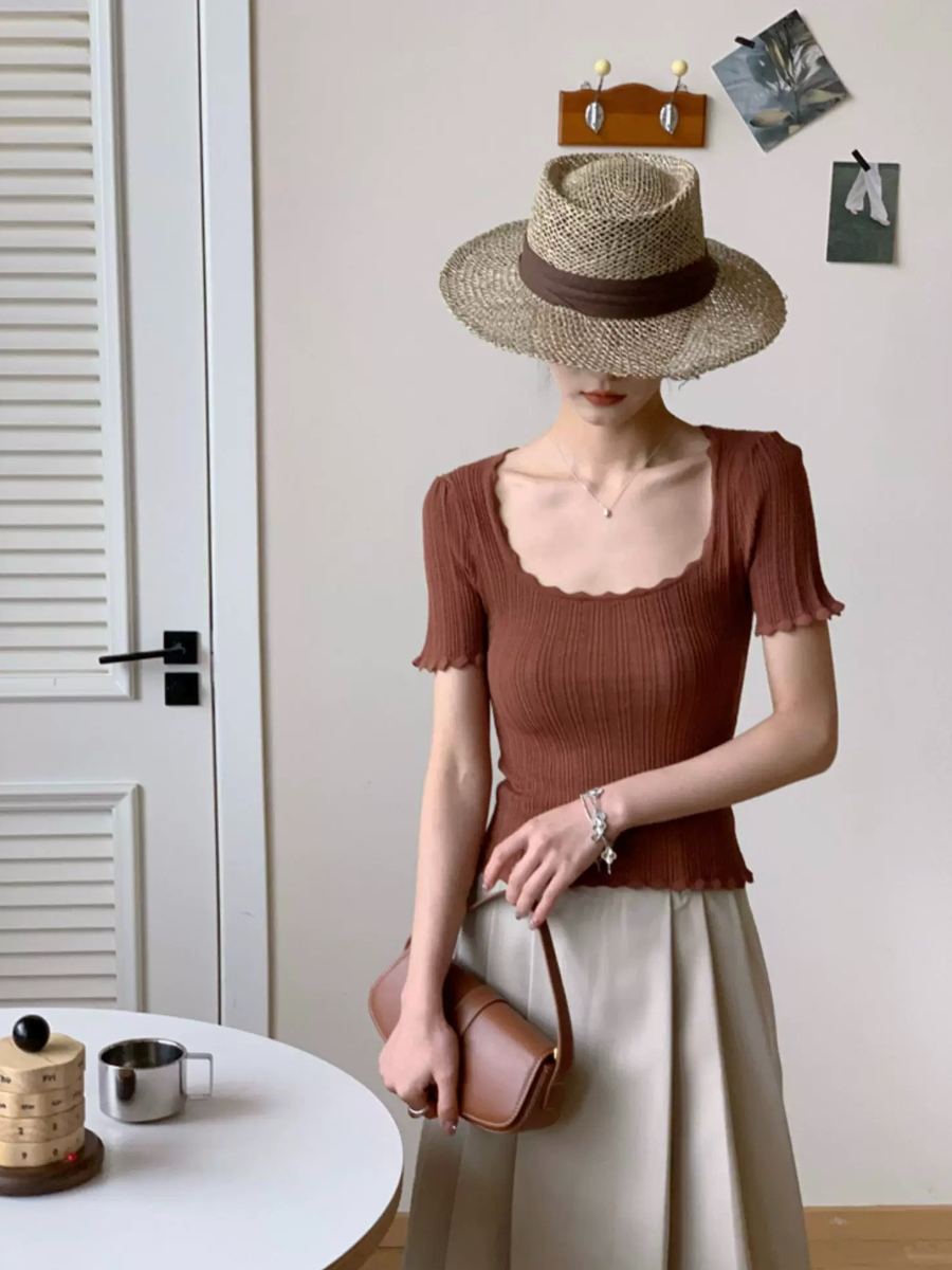 Jenny Crochet Knit Top