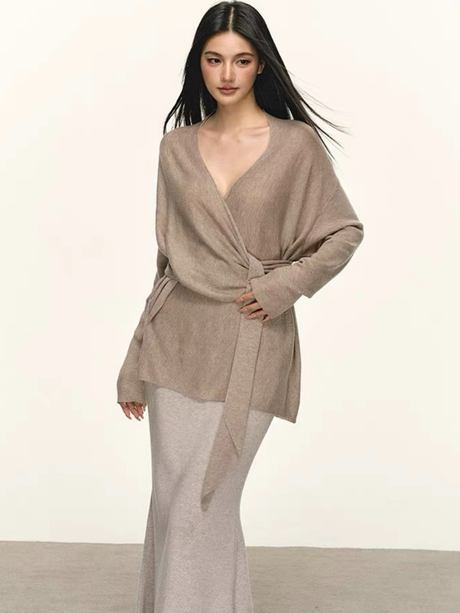 Dearra Tie Up Top & Skirt Set