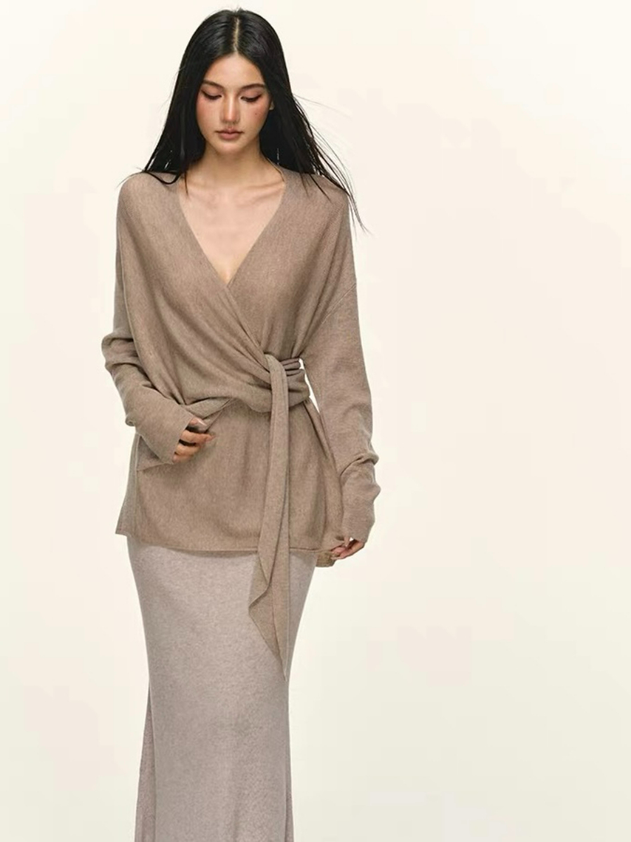 Dearra Tie Up Top & Skirt Set