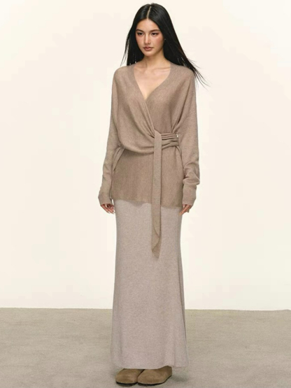 Dearra Tie Up Top & Skirt Set