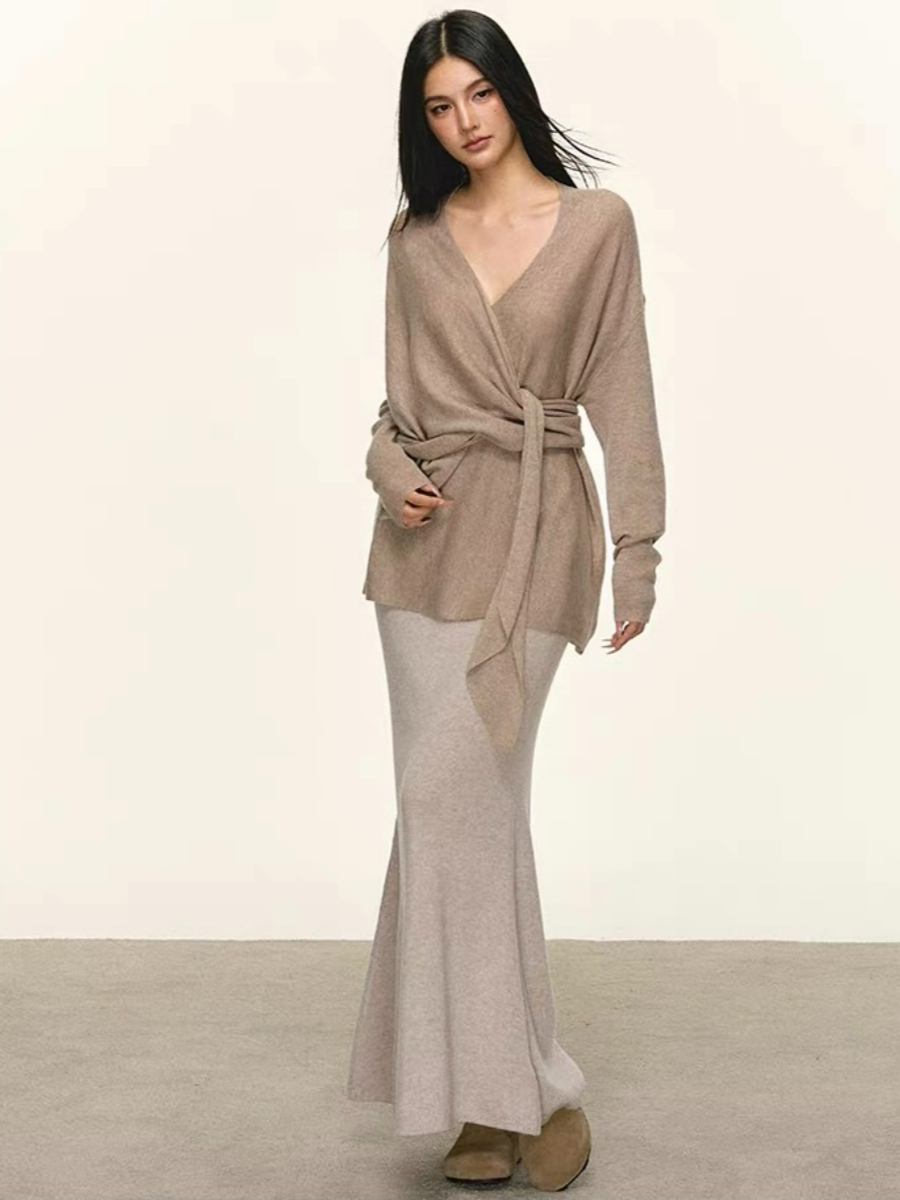 Dearra Tie Up Top & Skirt Set