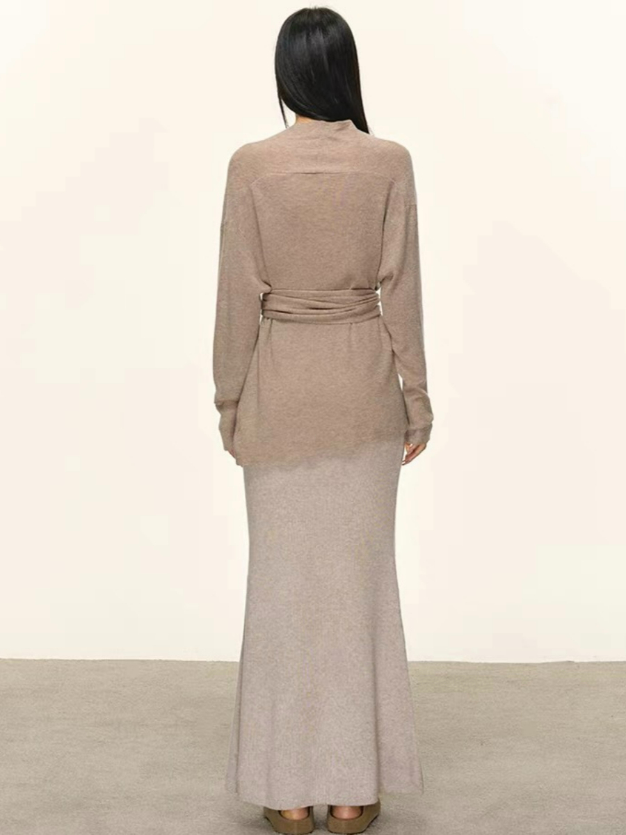 Dearra Tie Up Top & Skirt Set