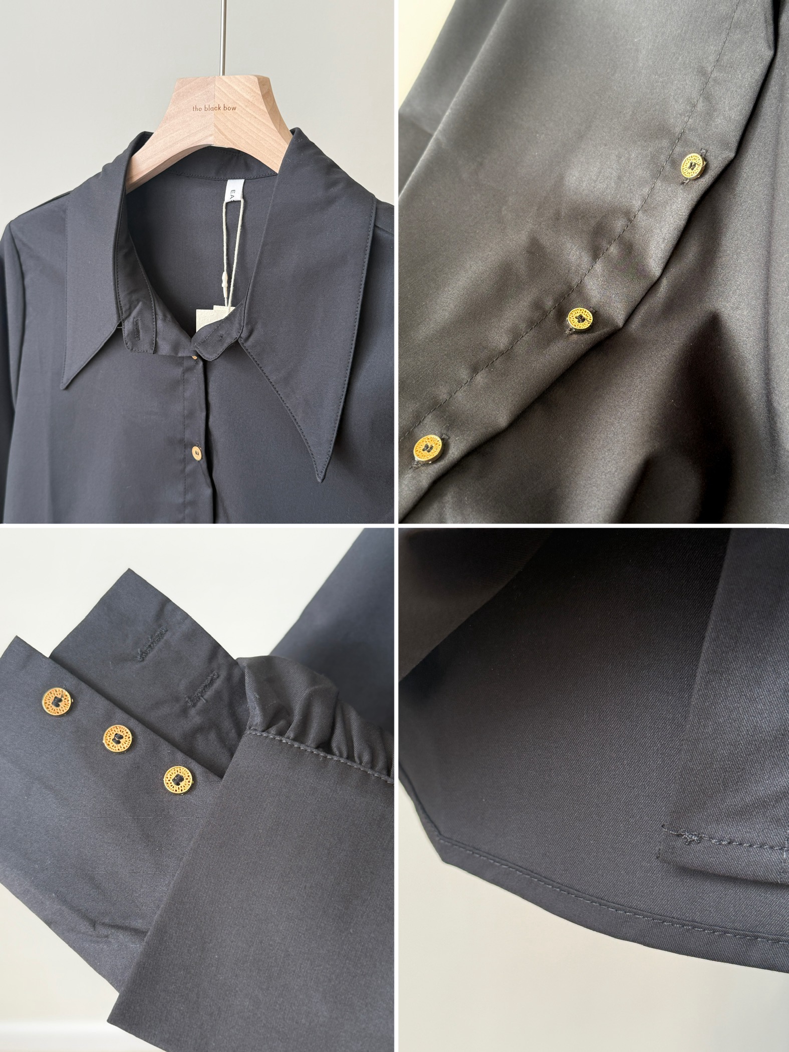 Maeve Shirt with Gold Button (Discounted-M size)